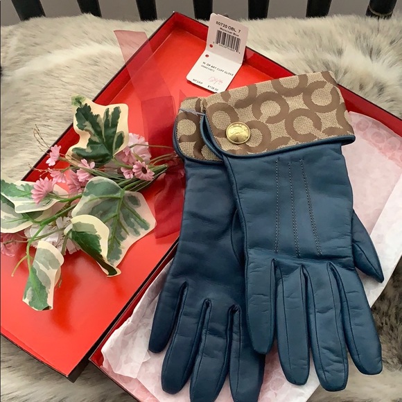 NWT Leather Coach Gloves - Picture 1 of 7